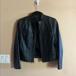 Valerie Stevens Black Leather Jacket